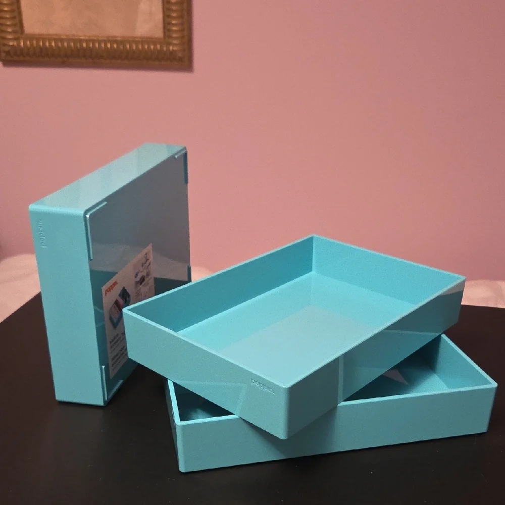 Stackable Blue Accessory Tray - Picture 2 of 2